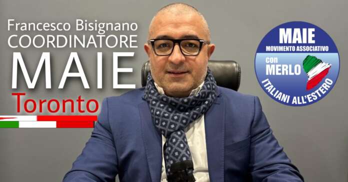 Canada |  Italians Abroad Francesco Bisignano is MAIE's new coordinator in Toronto